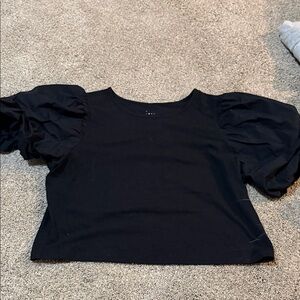 Target Black Puff Sleeve Blouse